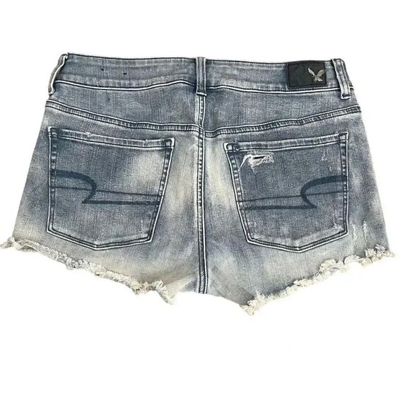 American Eagle 360 Super Stretch Bluet High Rise Short Womens Jeans SZ 6 - Picture 6 of 7